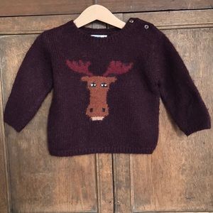 Wool knit sweater